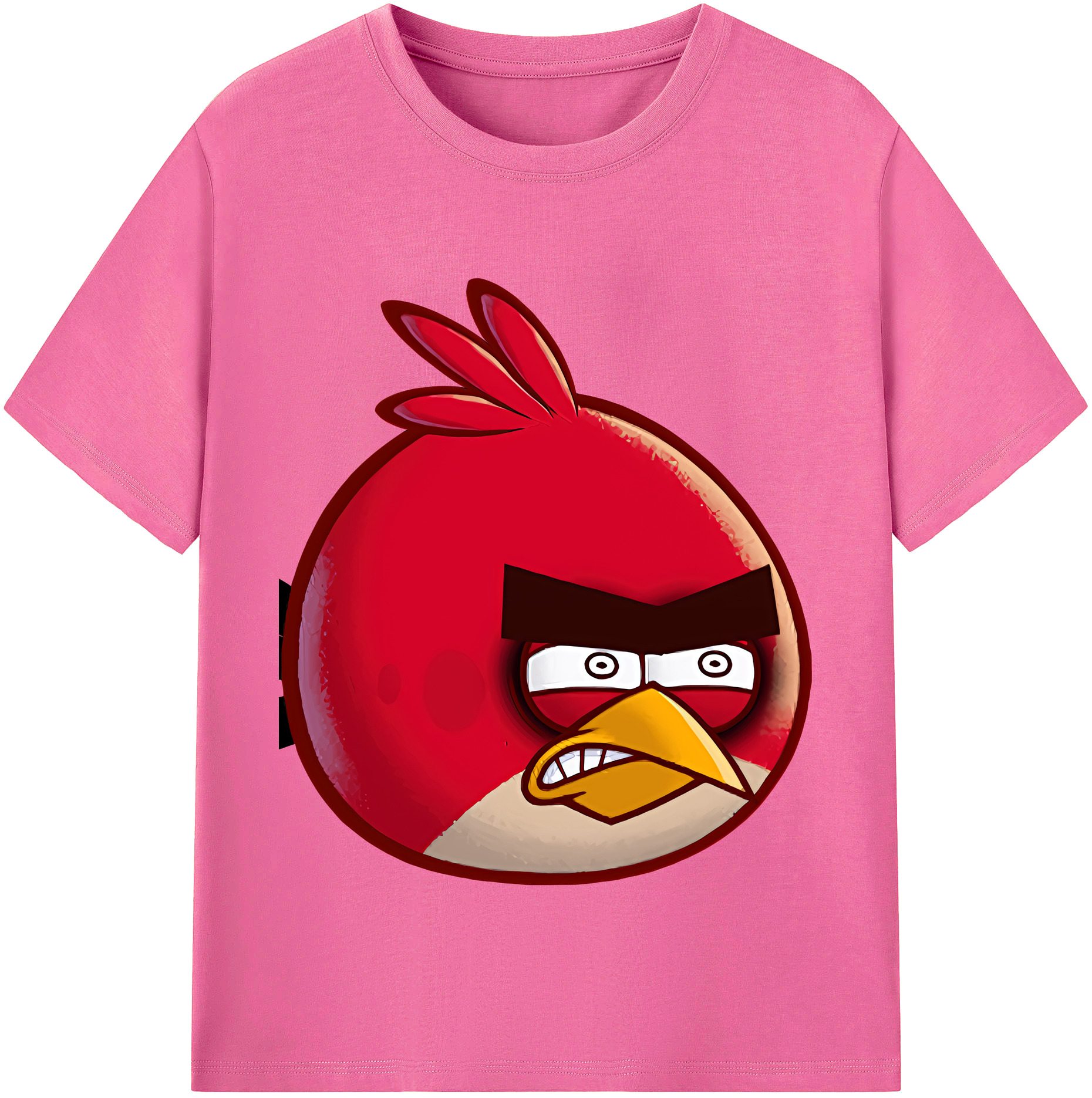 （画像用） Angry Birds アングリーバード レディースカジュアルプリントTシャツ（綿100％）